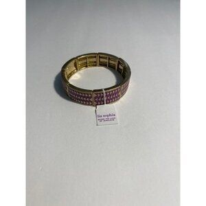 Lia Sophia Rhythmic Retired Stretch Bracelet - Purple